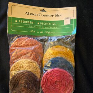 Abaca Coaster Set 1970"s